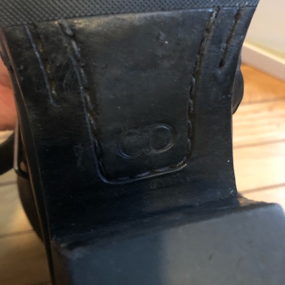 DIOR men’s boots Cuban heel 2010 vintage size 42 1/2 great shape 9 1/2 - Picture 4 of 8